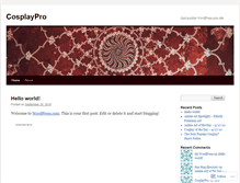 Tablet Screenshot of cosplaypro.wordpress.com