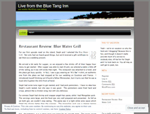 Tablet Screenshot of livefromthebluetang.wordpress.com