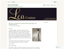 Tablet Screenshot of leacouture.wordpress.com