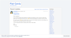 Desktop Screenshot of flaircandy.wordpress.com