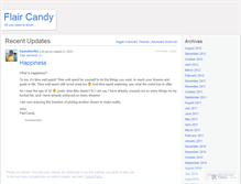 Tablet Screenshot of flaircandy.wordpress.com