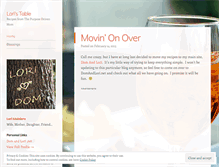 Tablet Screenshot of loristable.wordpress.com