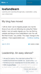 Mobile Screenshot of loafandlearn.wordpress.com