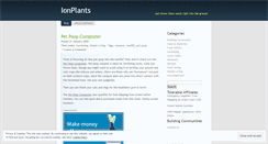 Desktop Screenshot of ionplants.wordpress.com