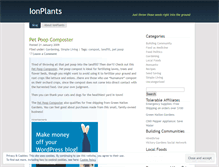 Tablet Screenshot of ionplants.wordpress.com