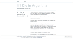 Desktop Screenshot of ifidieinargentina.wordpress.com