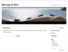 Tablet Screenshot of nickstouch.wordpress.com