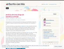 Tablet Screenshot of escritoconhilo.wordpress.com