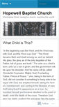 Mobile Screenshot of hopewellbaptistchurch.wordpress.com