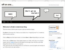 Tablet Screenshot of offonone.wordpress.com