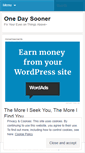 Mobile Screenshot of onedaysooner.wordpress.com