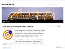 Tablet Screenshot of jaumebarris.wordpress.com