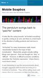Mobile Screenshot of mobilesoapbox.wordpress.com