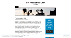 Desktop Screenshot of foramusementonly.wordpress.com