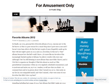 Tablet Screenshot of foramusementonly.wordpress.com