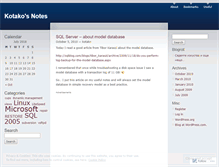 Tablet Screenshot of kotako.wordpress.com