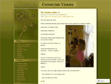 Tablet Screenshot of consumeverde.wordpress.com
