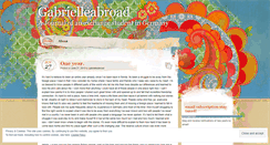 Desktop Screenshot of gabrielleabroad.wordpress.com