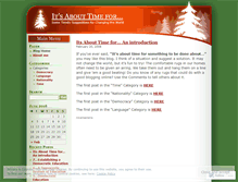 Tablet Screenshot of itsabouttimefor.wordpress.com