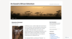 Desktop Screenshot of anaussieinafrica.wordpress.com