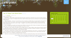 Desktop Screenshot of lvinghana.wordpress.com