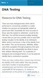 Mobile Screenshot of dnatestingathome.wordpress.com