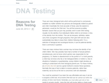 Tablet Screenshot of dnatestingathome.wordpress.com
