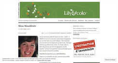 Desktop Screenshot of lilyecolo.wordpress.com