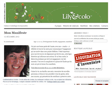 Tablet Screenshot of lilyecolo.wordpress.com