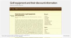 Desktop Screenshot of golfinformation27.wordpress.com