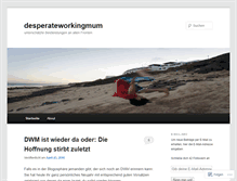 Tablet Screenshot of desperateworkingmum.wordpress.com