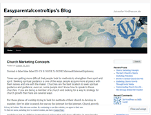 Tablet Screenshot of easyparentalcontroltips.wordpress.com