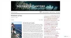 Desktop Screenshot of deepwatercanyons.wordpress.com