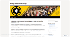 Desktop Screenshot of kampamentocatalunya.wordpress.com