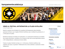 Tablet Screenshot of kampamentocatalunya.wordpress.com