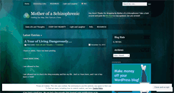 Desktop Screenshot of motherofaschizophrenic.wordpress.com