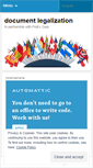 Mobile Screenshot of documentlegalization.wordpress.com
