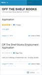 Mobile Screenshot of offtheshelfbooks.wordpress.com