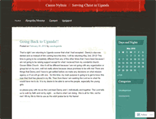 Tablet Screenshot of cassie4uganda.wordpress.com