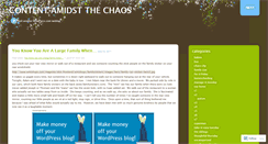 Desktop Screenshot of contentedchaos.wordpress.com