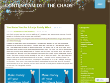 Tablet Screenshot of contentedchaos.wordpress.com