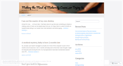 Desktop Screenshot of makingthemostofmymaternityleave.wordpress.com