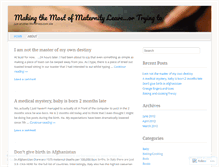 Tablet Screenshot of makingthemostofmymaternityleave.wordpress.com