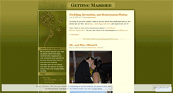 Desktop Screenshot of gettingmarried.wordpress.com