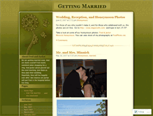 Tablet Screenshot of gettingmarried.wordpress.com