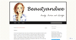 Desktop Screenshot of beautyandwe.wordpress.com