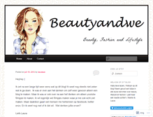 Tablet Screenshot of beautyandwe.wordpress.com