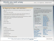 Tablet Screenshot of hrnightmare.wordpress.com