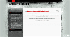 Desktop Screenshot of alculateclothing.wordpress.com