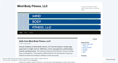 Desktop Screenshot of mindbodyfitnessllc.wordpress.com